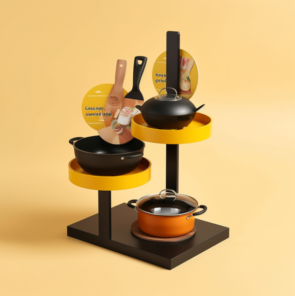 Totem decorativo para mesa de jantar